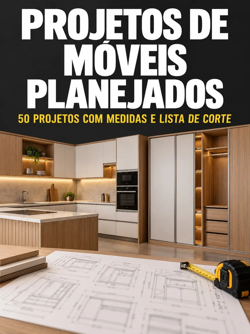 Capa do livro Projetos de Móveis Planejados